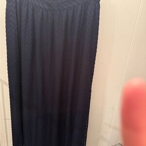 Wallis Dark Blue Maxi Skirt